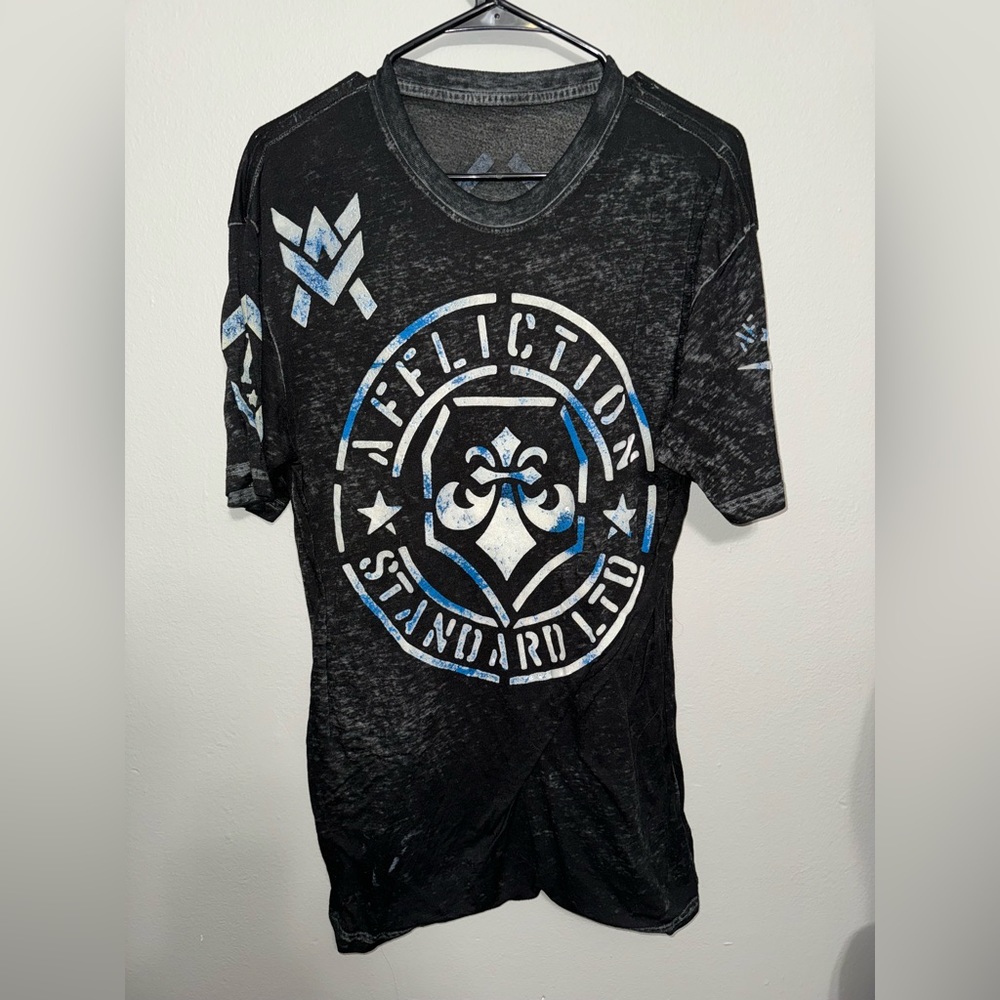 affliction t shirt large men